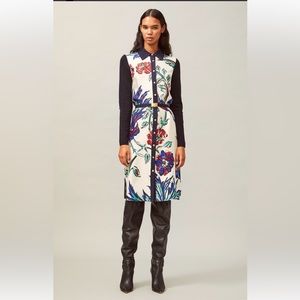 NWT - Tory Burch Silk Front Shirt Dress - size S